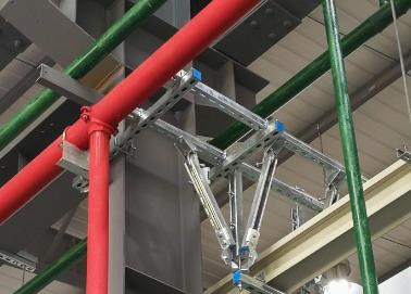 金口河该抗震支架的整体式支吊架结构协调性好